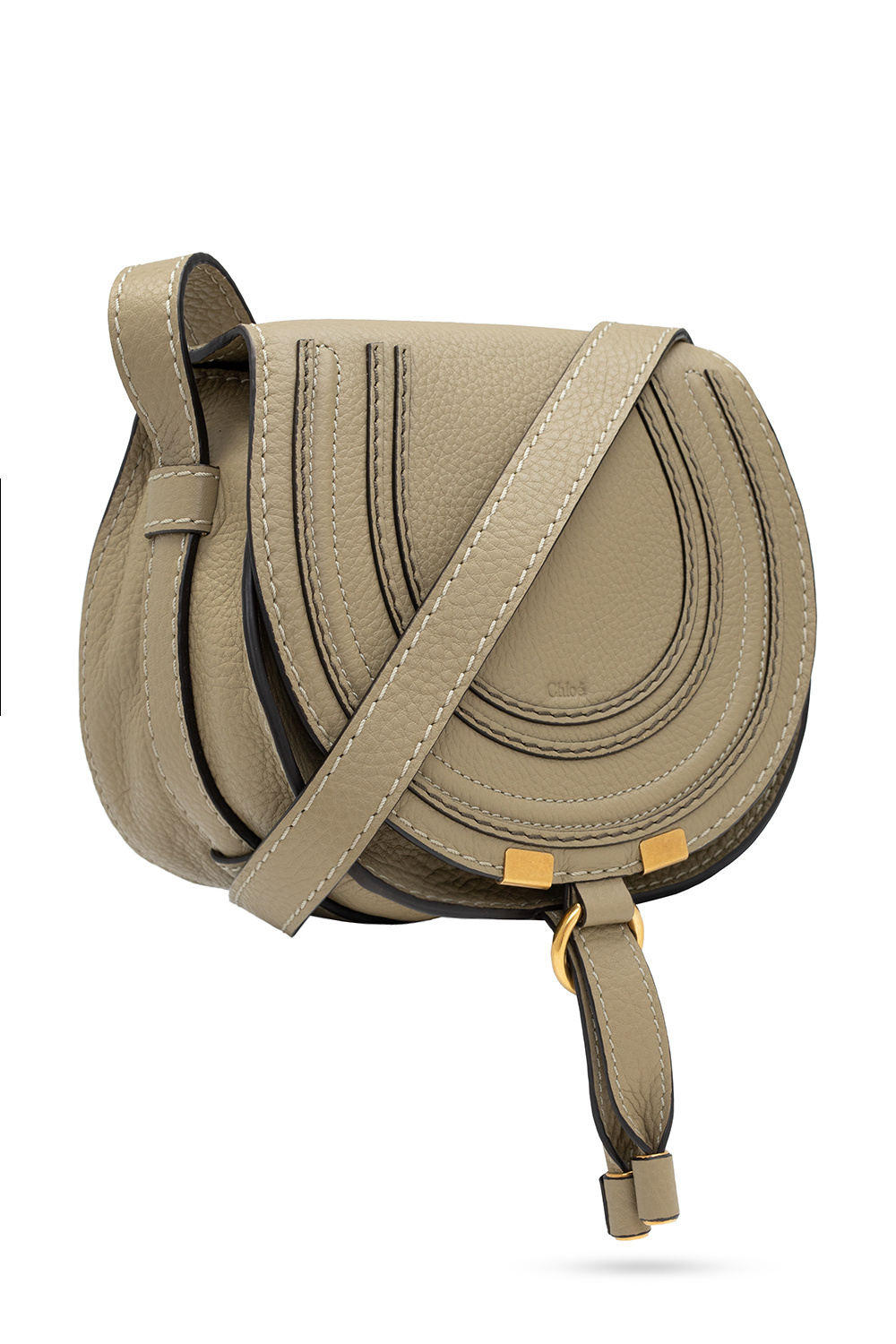 Chloé 'chloe marcie leather trimmed straw shoulder bag